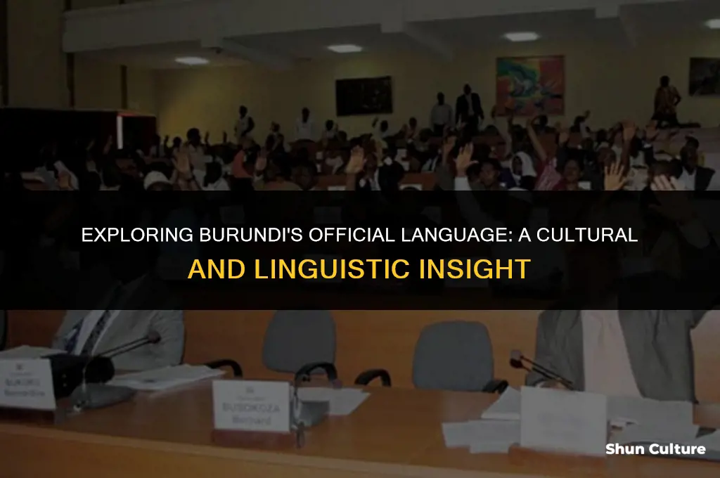 what is the official language of burundi