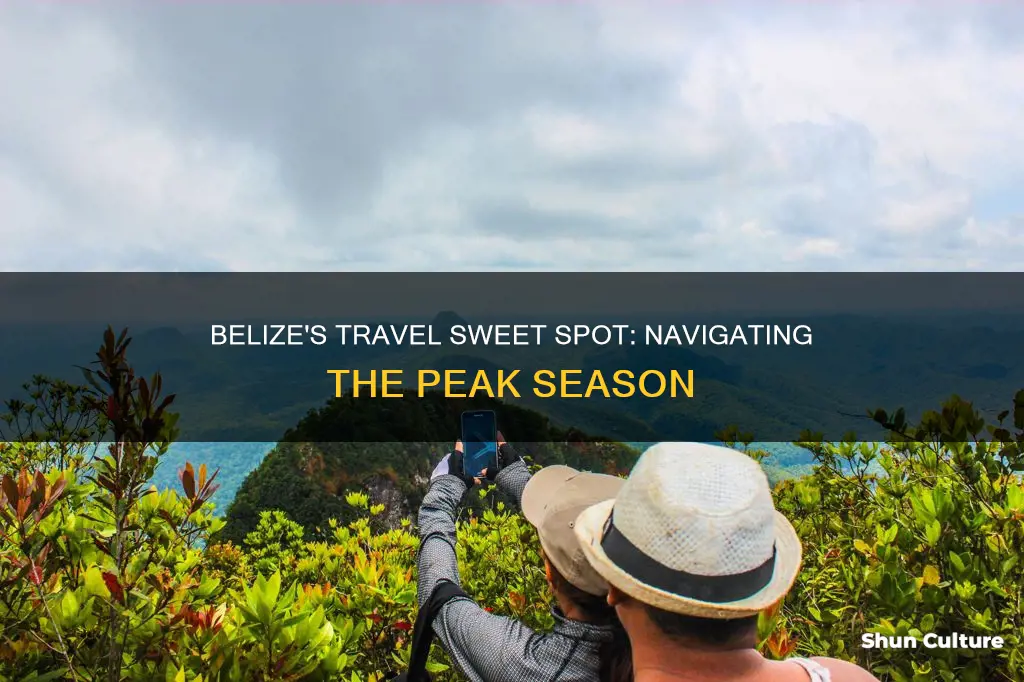 what is the peak season for travel to belize