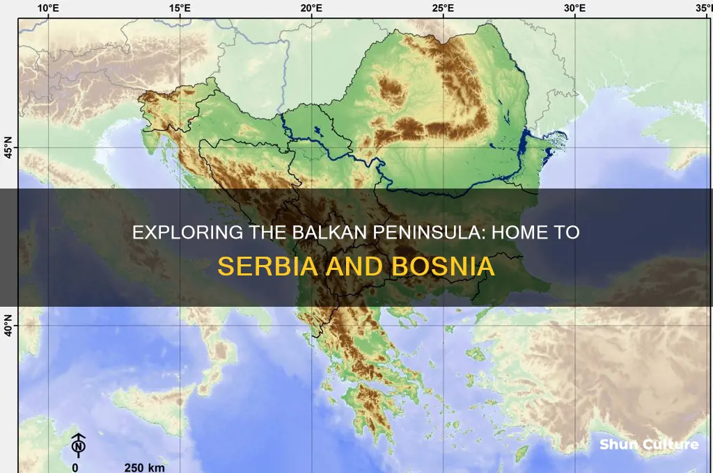 what is the peninsula where serbia and bosnia is located