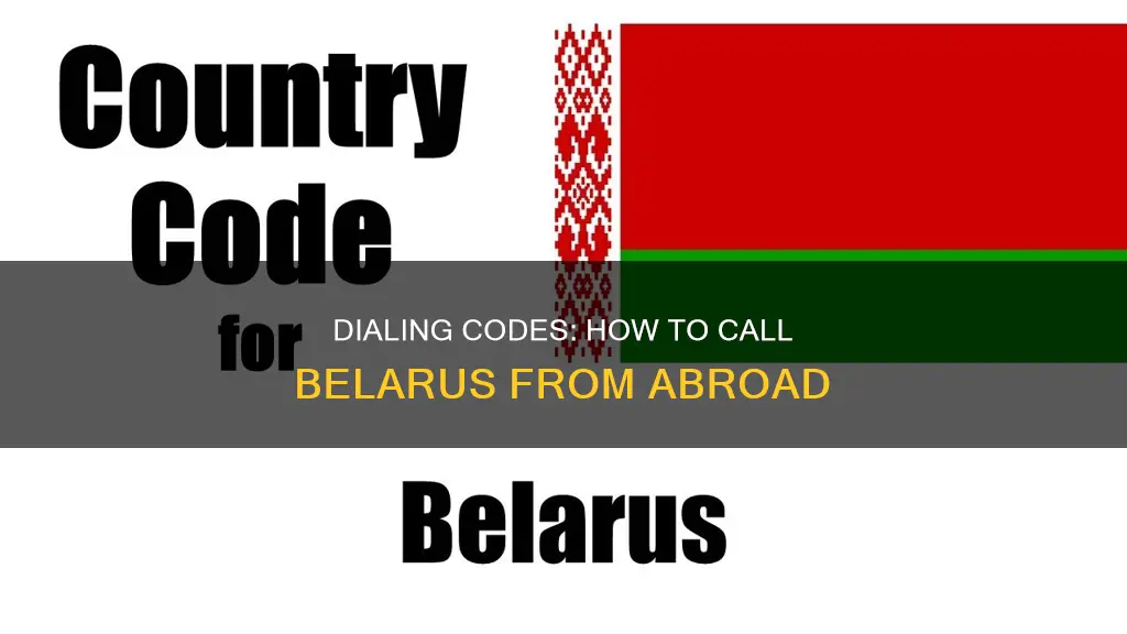 what is the phone dailing code for belarus