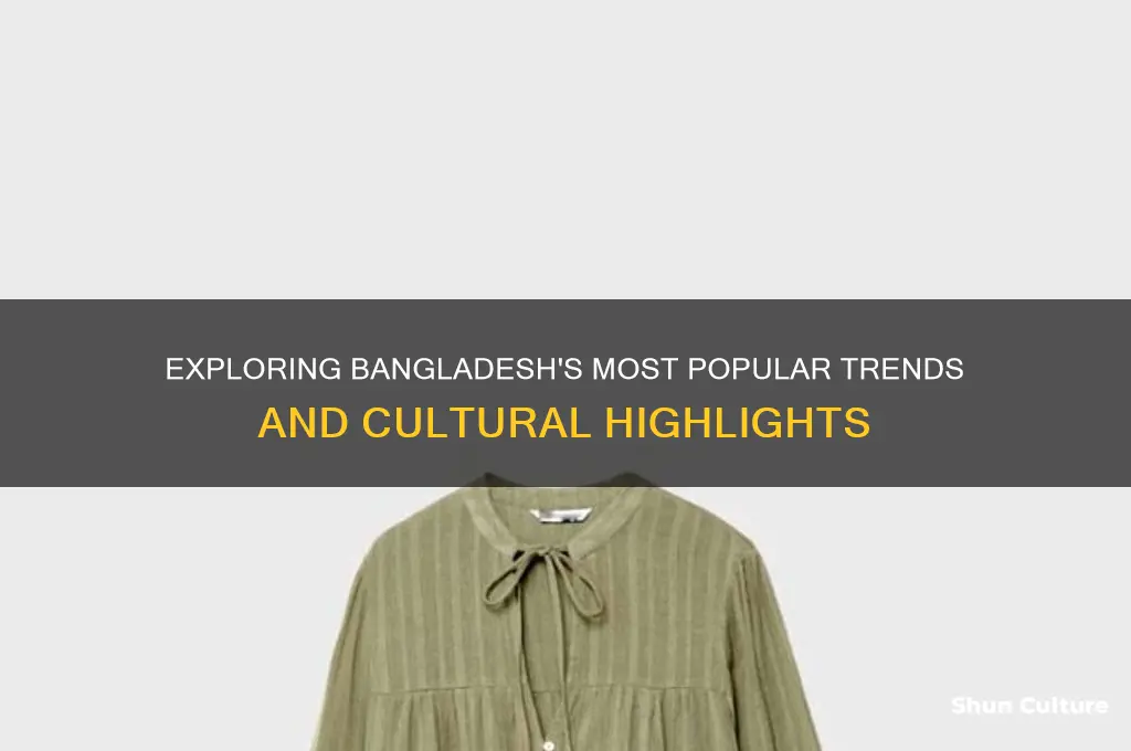 what is the popular thing in bangladesh