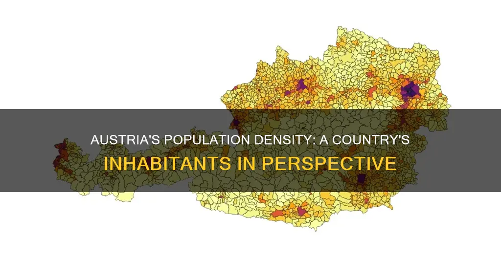 what is the population density of austria