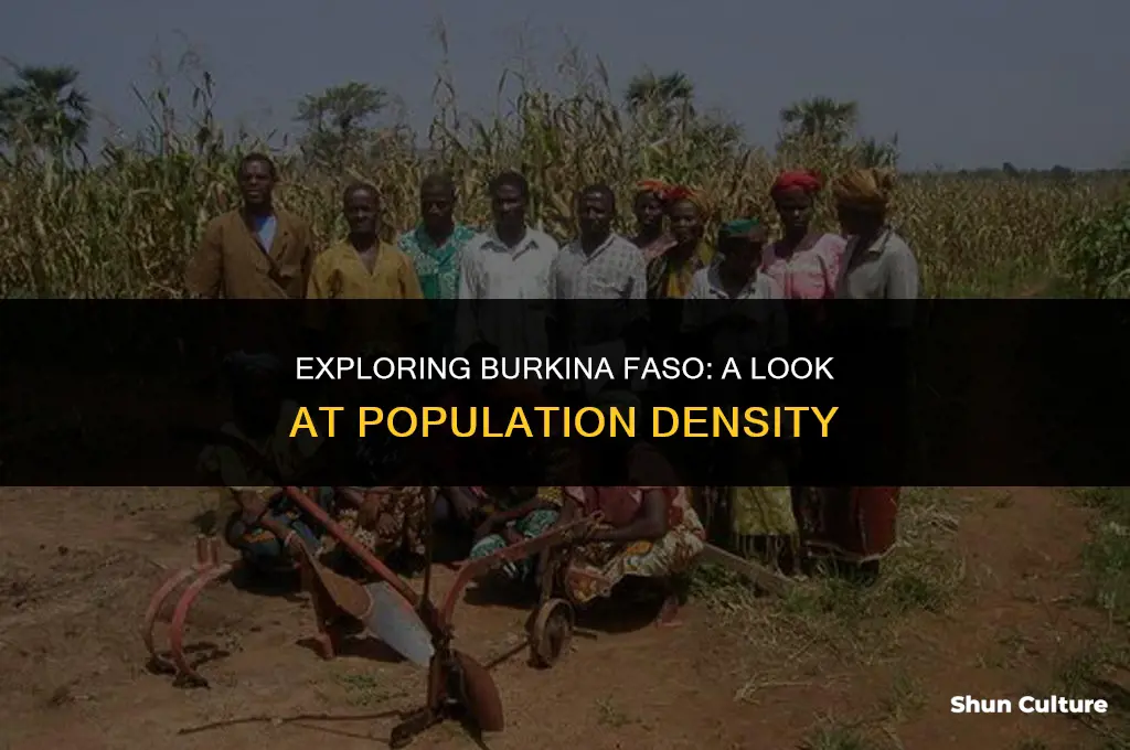 what is the population density of burkina faso