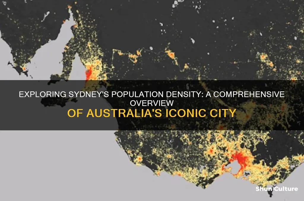 what is the population density of sydney australia