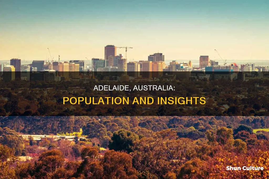 what is the population of adelaide australia