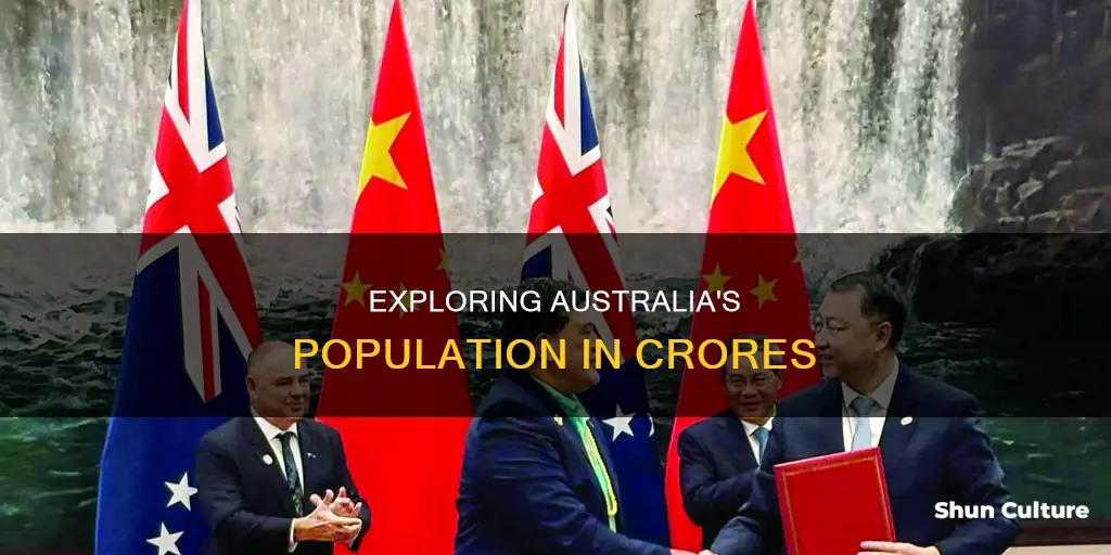 what is the population of australia in crores