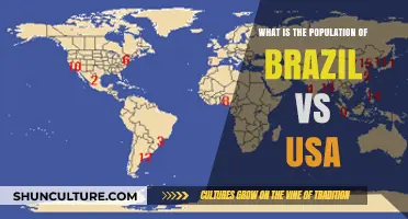 Brazil vs USA: Comparing Population Sizes and Growth Trends