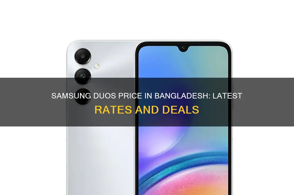 what is the price of samsung duos in bangladesh