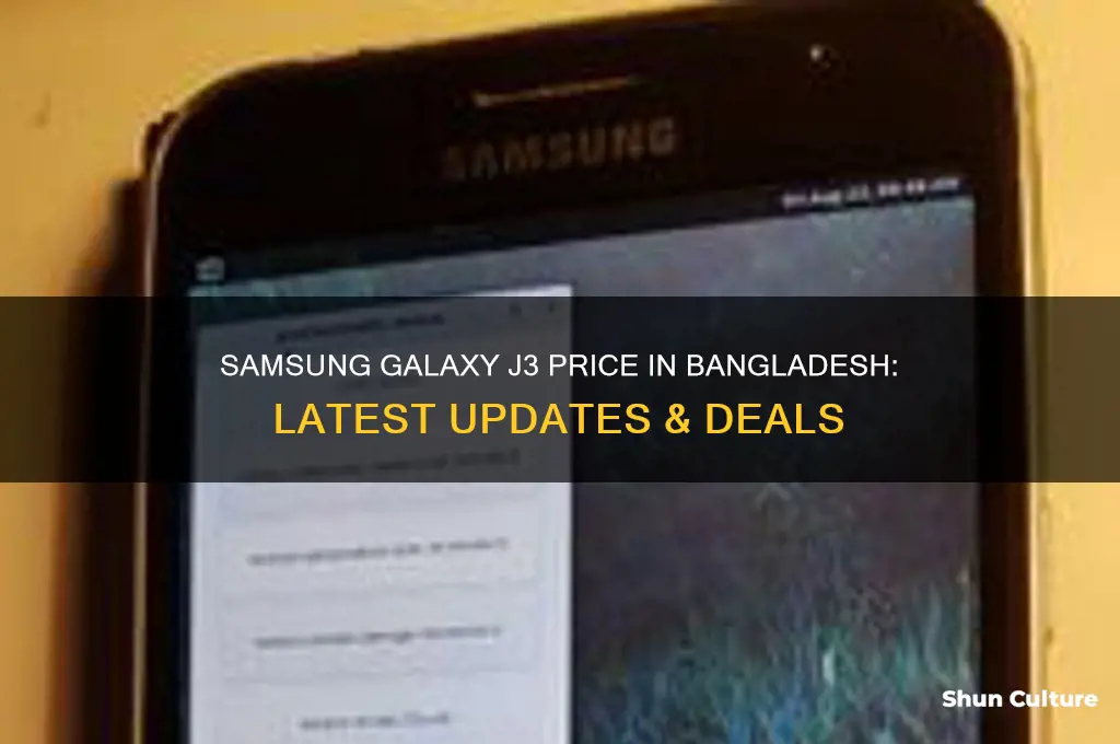 what is the price of samsung galaxy j3 in bangladesh