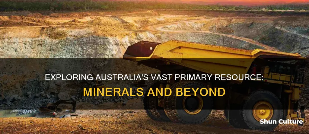 what is the primary resource found in australia
