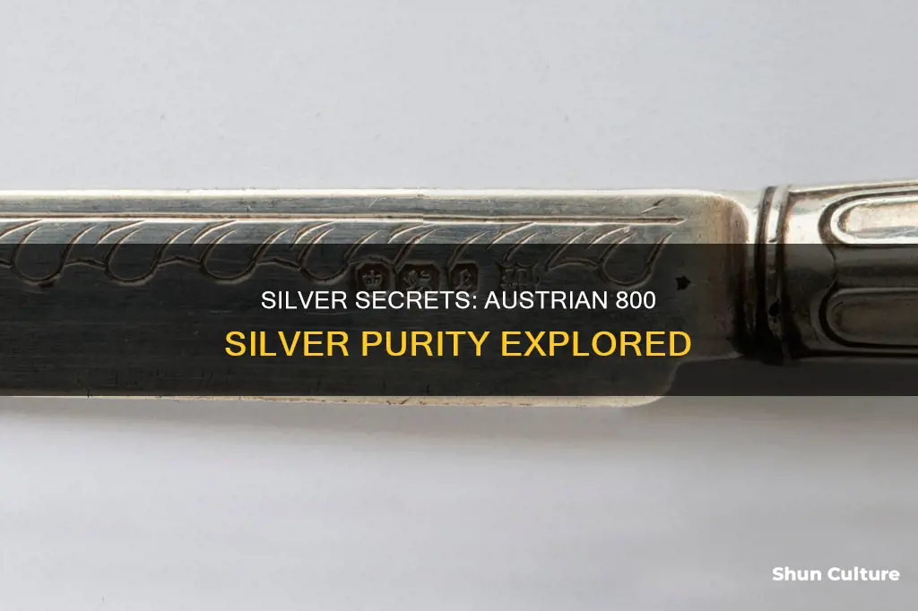 what is the purity of 800 silver austria