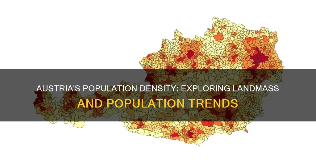 what is the relationship between population and landmass in austria