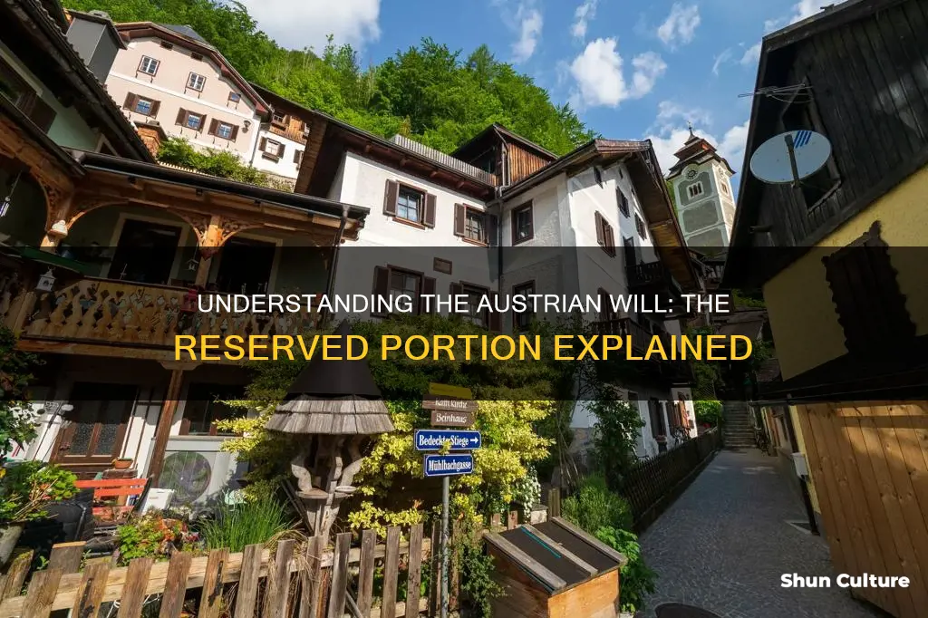 what is the resevred portion in austrian will