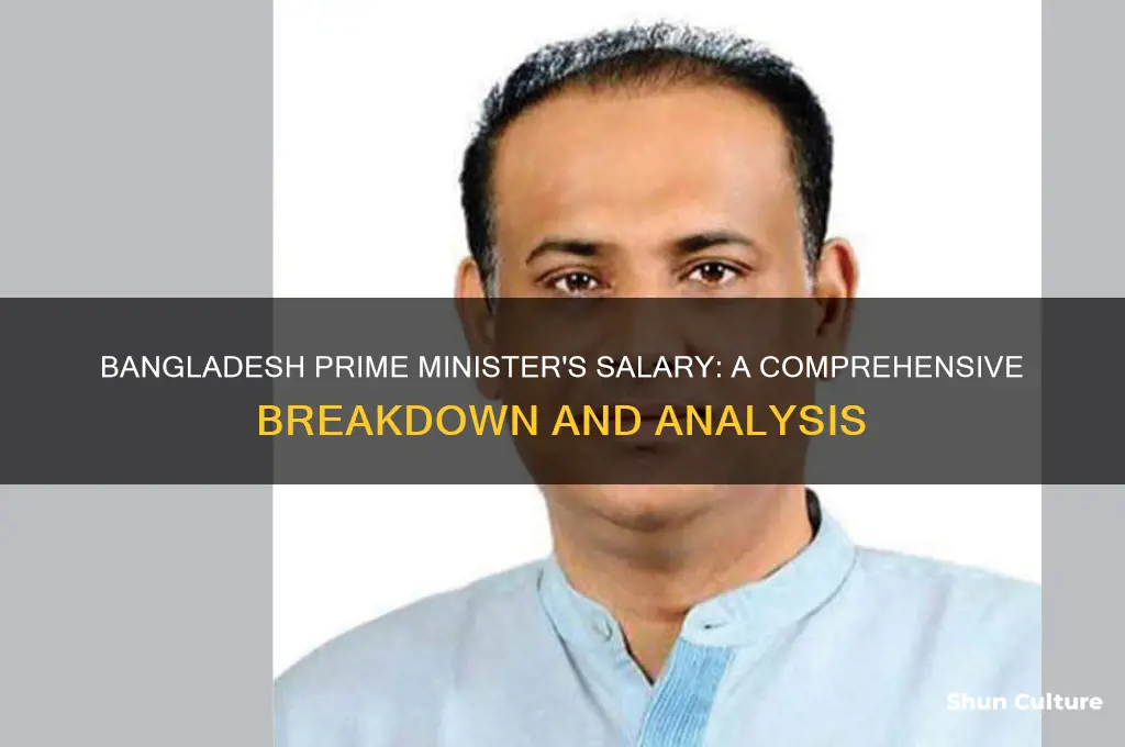 what is the salary of bangladesh prime minister