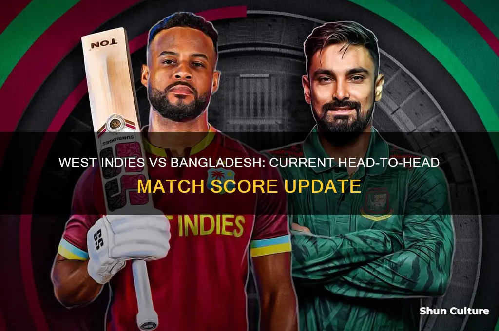 what is the score between west indies and bangladesh
