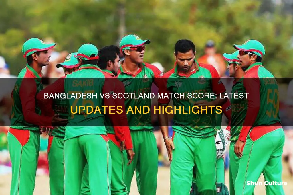 what is the score of bangladesh vs scotland