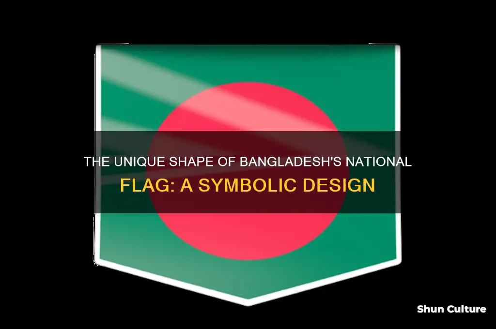 what is the shape of bangladesh national flag