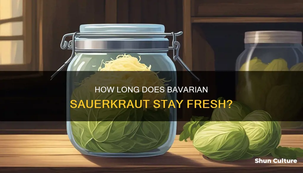 what is the shelf life of bavarian sauerkraut