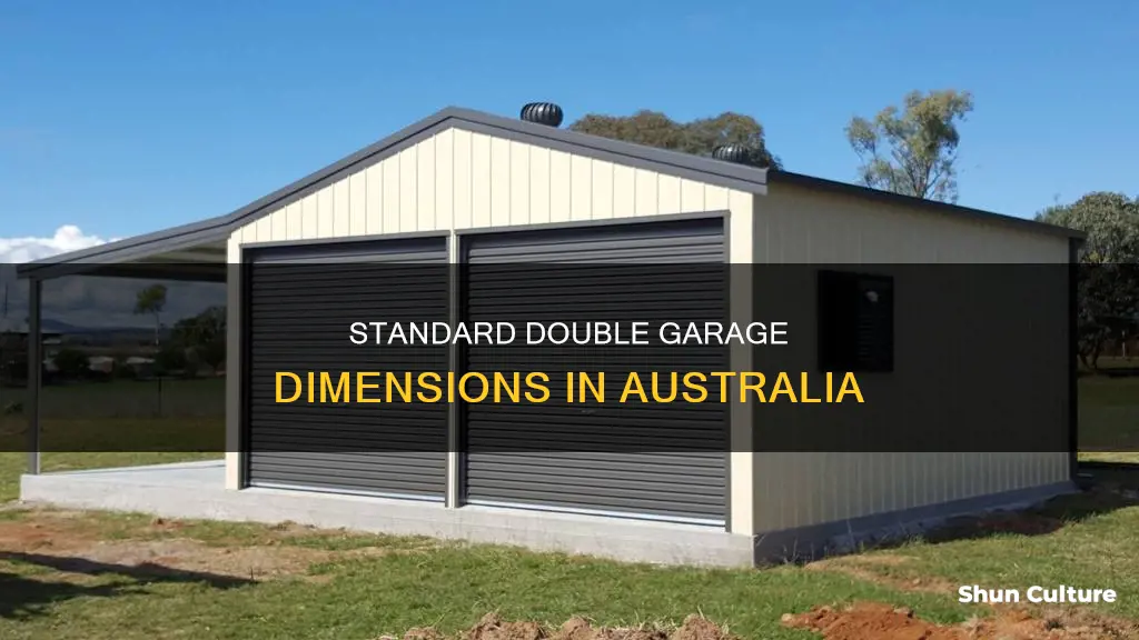 what is the size of a double garage in australia