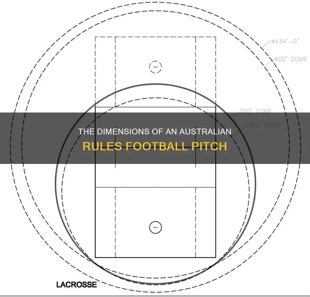 what is the size of an australian rules football field