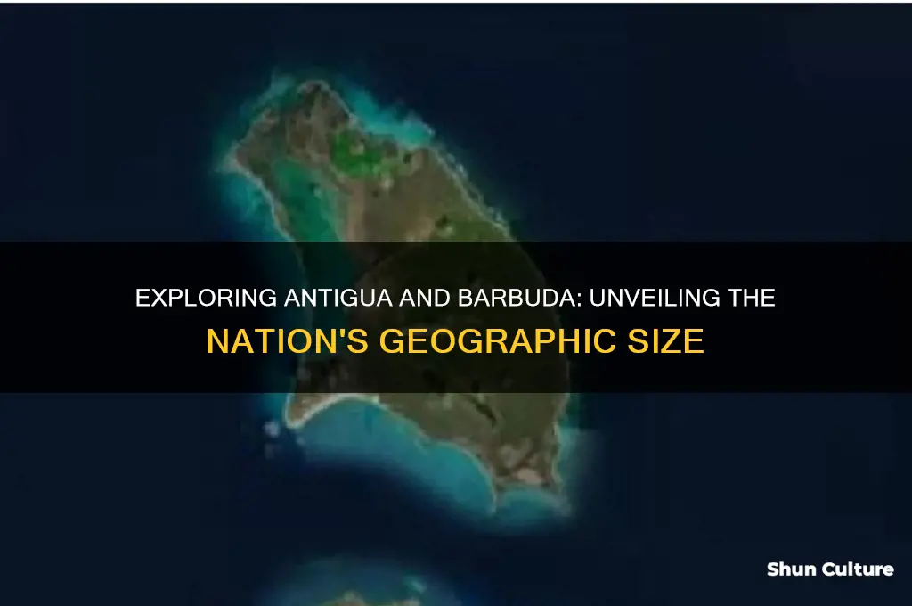 what is the size of antigua and barbuda