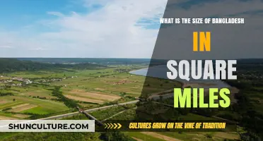 Exploring Bangladesh's Land Area: Size in Square Miles Revealed