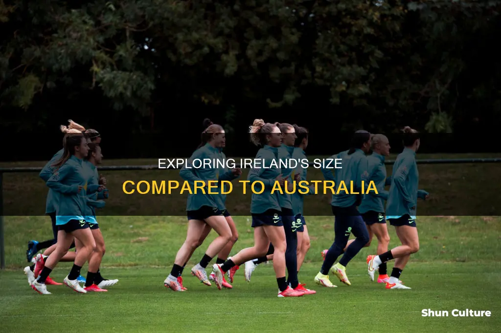 what is the size of ireland compared to australia