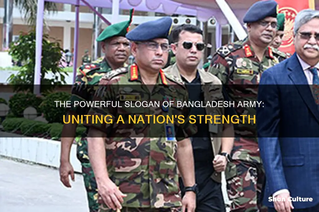 what is the slogan of bangladesh army