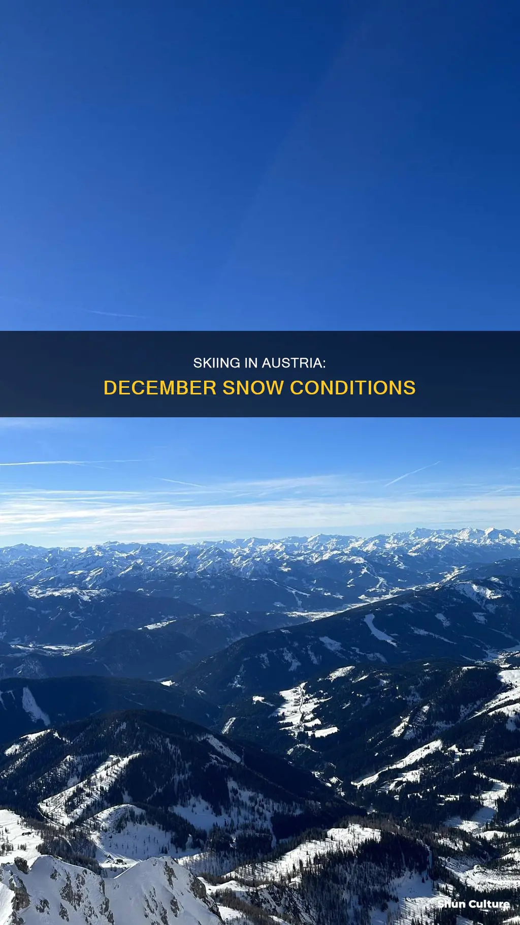what is the snow like in austria in december
