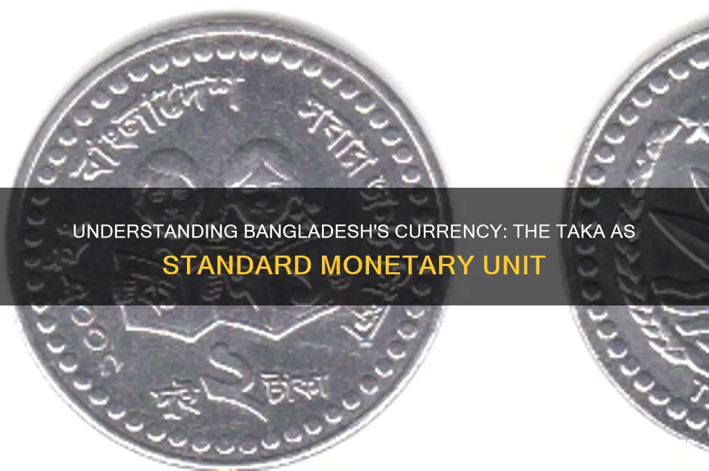 what is the standard monetary unit of bangladesh