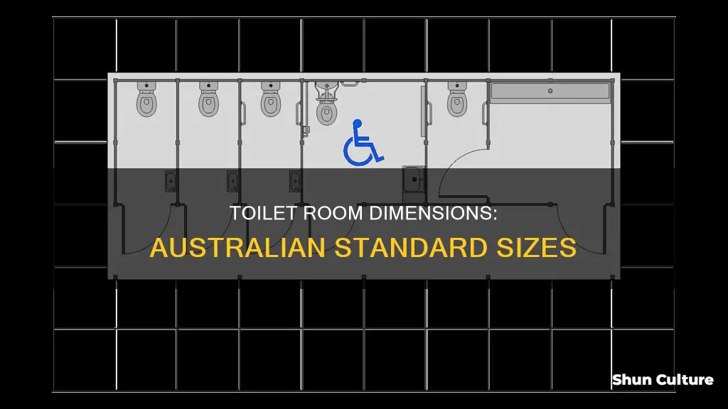 what is the standard size of a toilet room australia