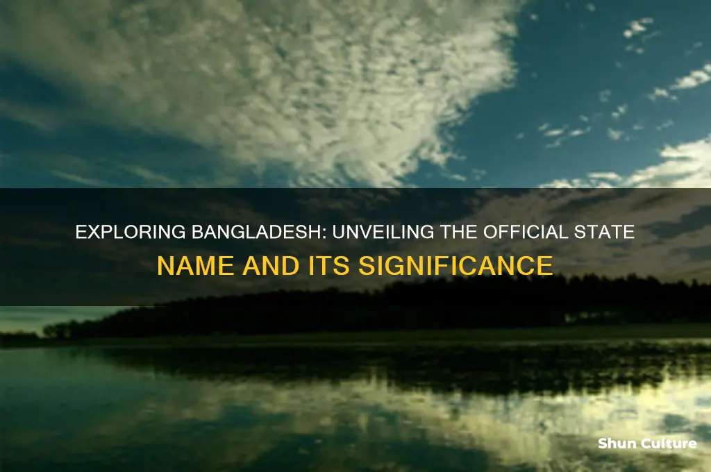 what is the state name of bangladesh
