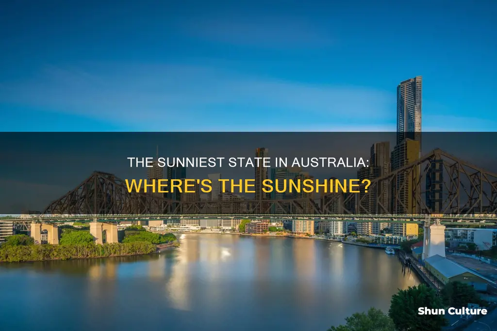 what is the sunniest state in australia