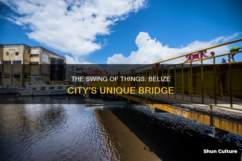 what is the swing bridge in belize city belize