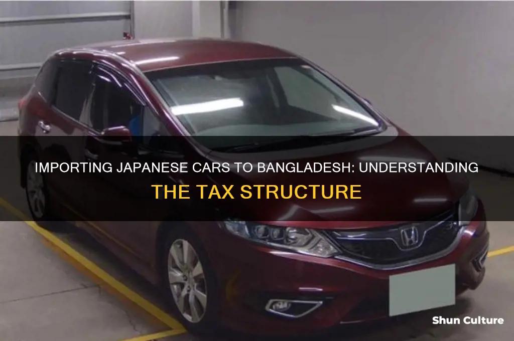 what is the tax for car from japan to bangladesh