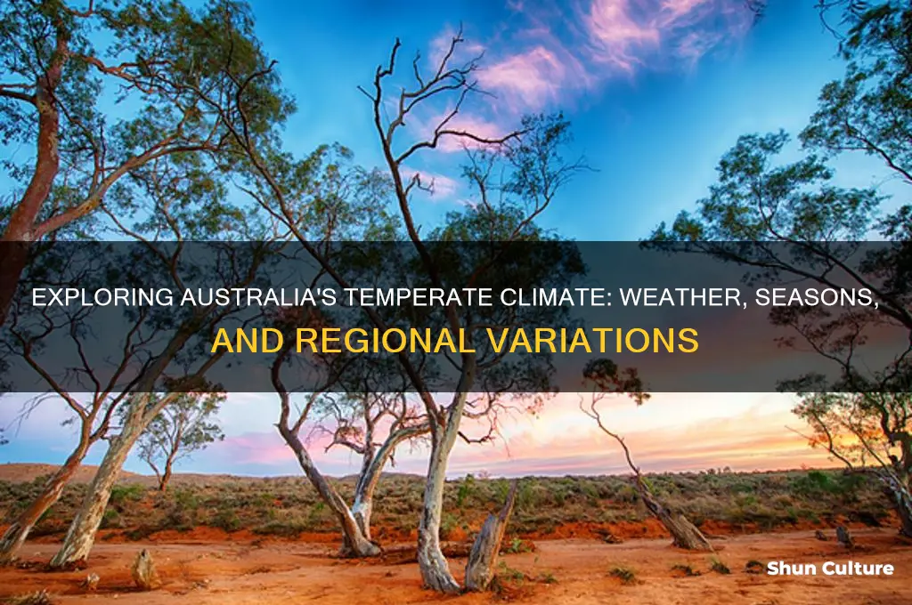 what is the temperate climate like in australia