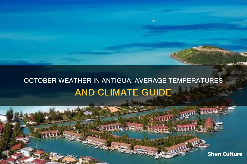 what is the temperature in antigua in October