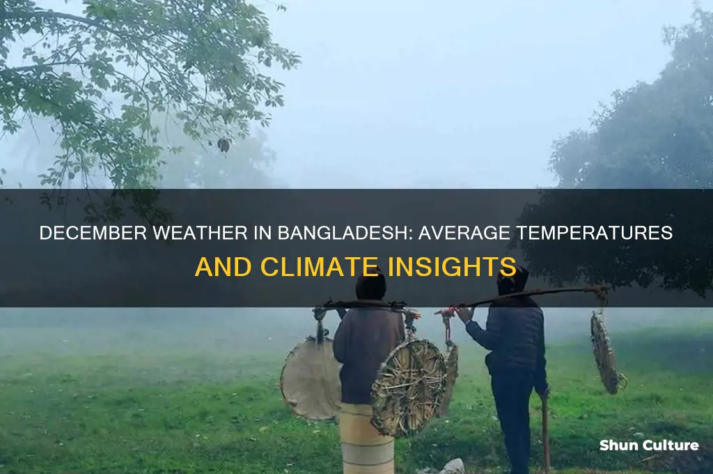 what is the temperature in bangladesh in december