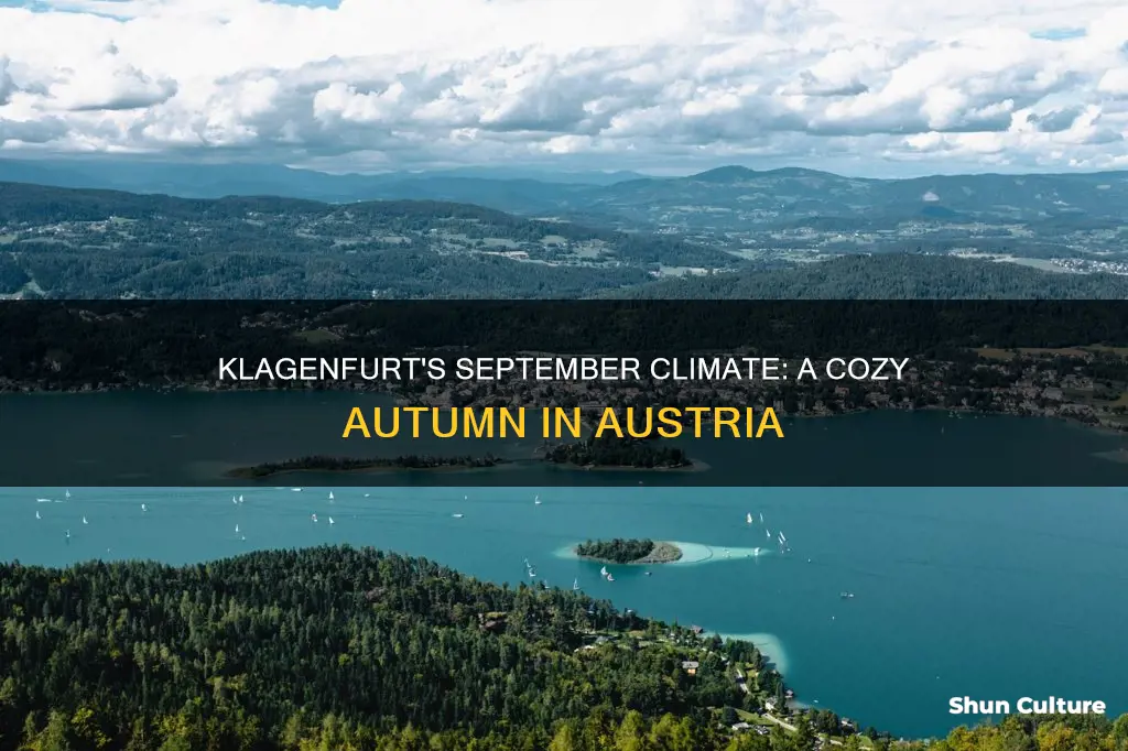 what is the temperature in klagenfurt austria for september