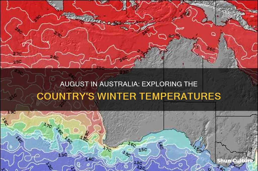 what is the temperature like in australia in august