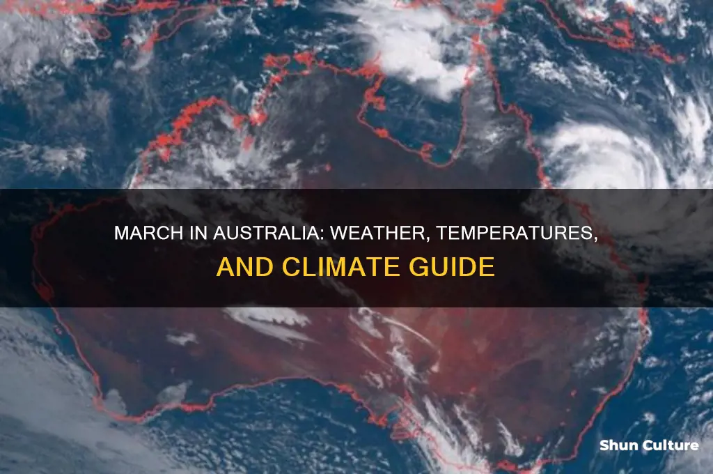 what is the temperature like in australia in march