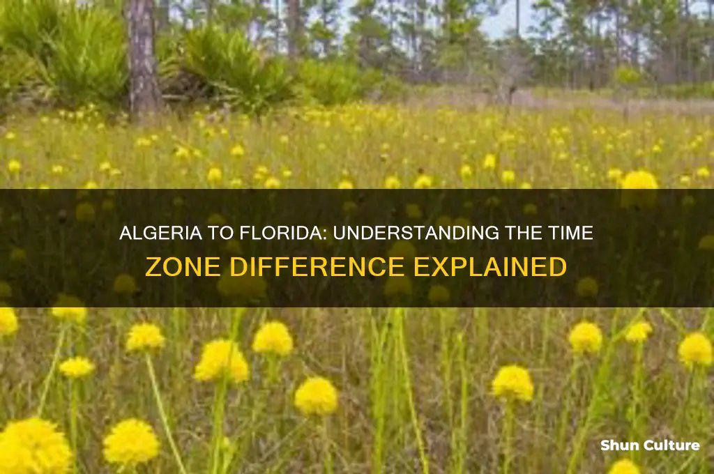 what is the time difference between algeria florida