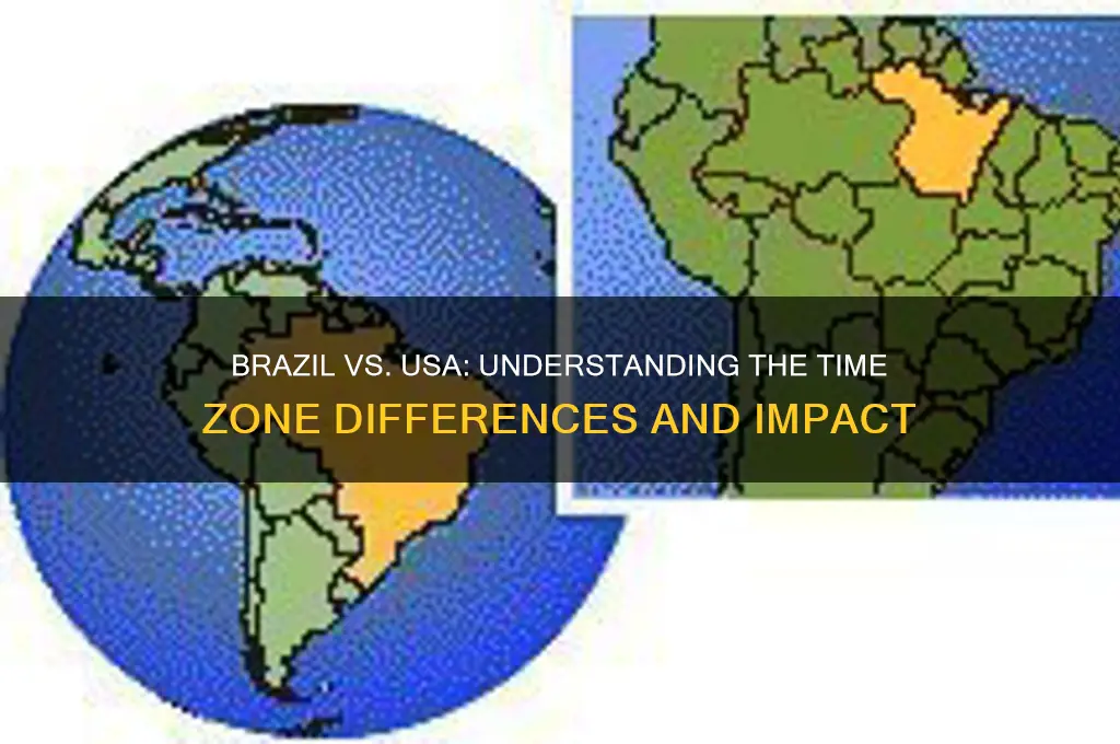 what is the time difference between brazil and usa