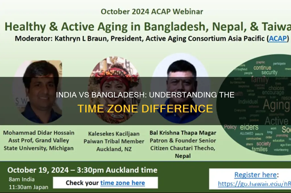 what is the time difference between india and bangladesh