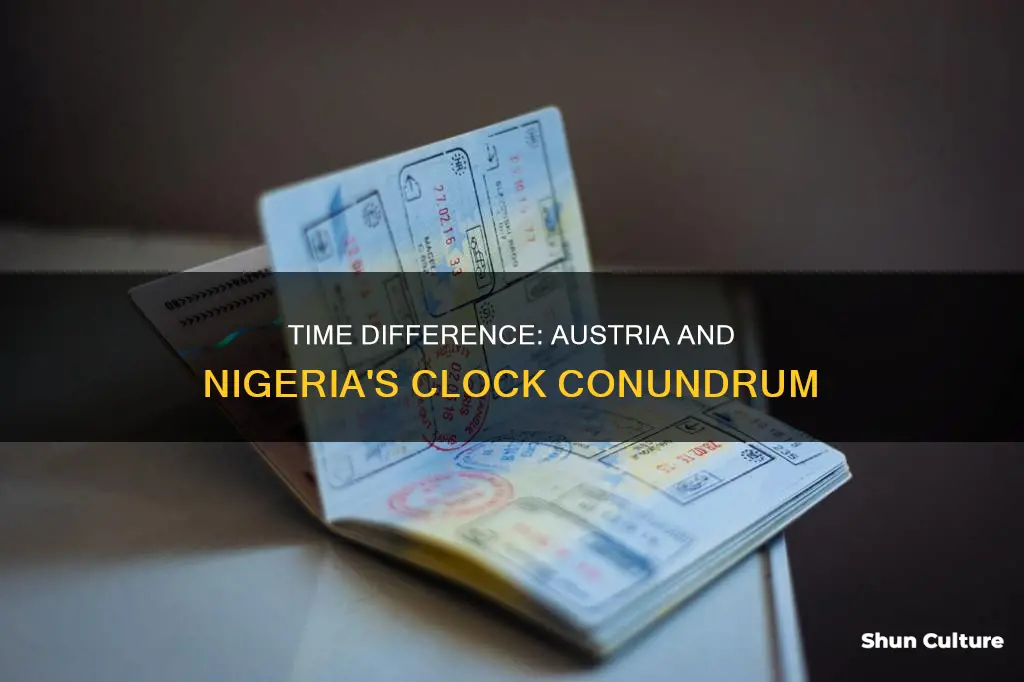what is the time difference between nigeria and austria