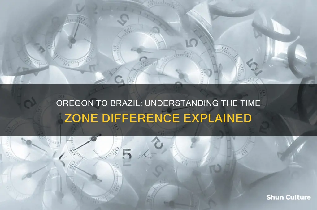 what is the time difference between oregon and brazil