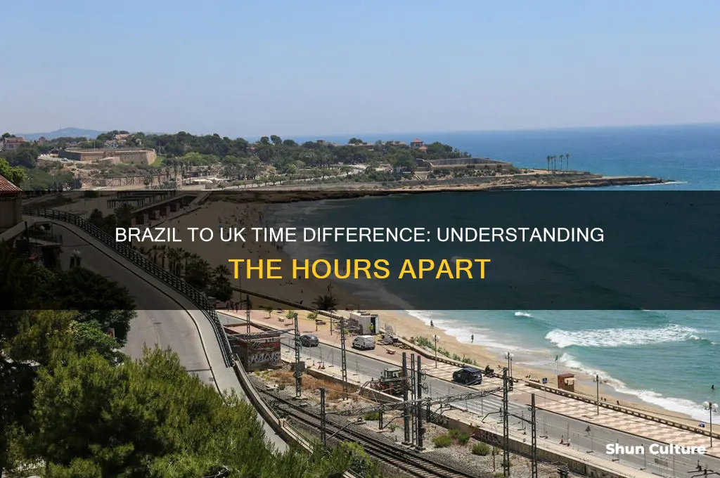 what is the time difference in brazil to uk