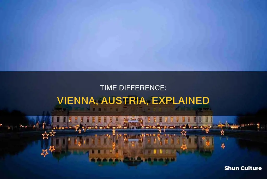 what is the time difference in vienna austria