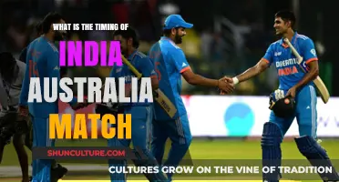 India vs Australia: When to Watch the Match
