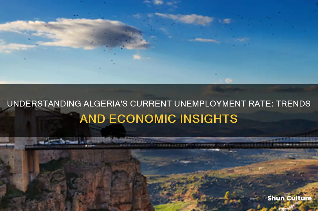 what is the unemployment rate in algeria